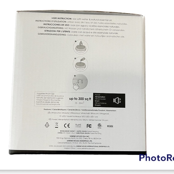 SERENE HOUSE Ultrasonic Cool Mist Macaron Aromatherapy Diffuser - Picture 4 of 5